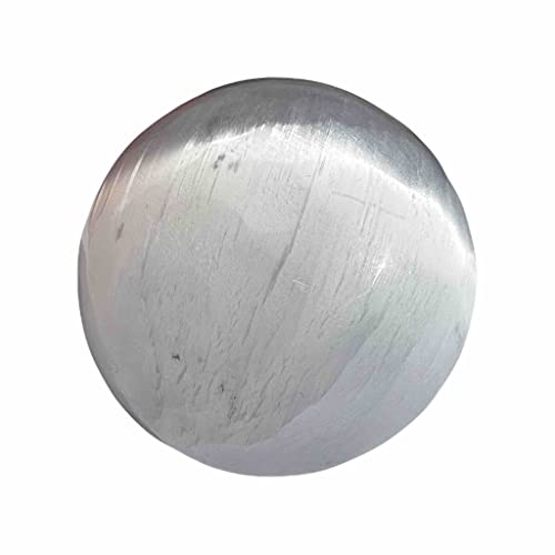 Esfera / Bola de Selenita Natural 6 cm, Protege los espacios, limpia el aura de las personas, Transmite paz y tranquilidad, Ayuda al descanso y relajación del cuerpo Cover
