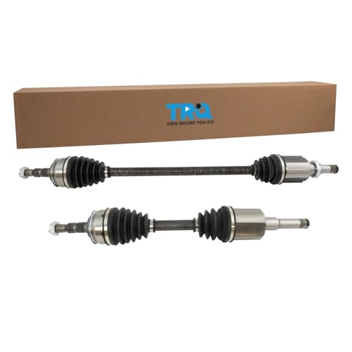 Image of TRQ Front Driver and Passenger Side CV Axle Assembly Set 2 Piece Compatible with 2013-2015 Chevrolet Cruze LT LTZ Eco Automatic Transmission 2011-2012 Cruze LS Automatic Transmission