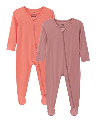 Image of Baby Footed Pajamas - Baby Infant Boys Girls One Piece Romper - Sleep 'N Play PJ - Viscose from Bamboo