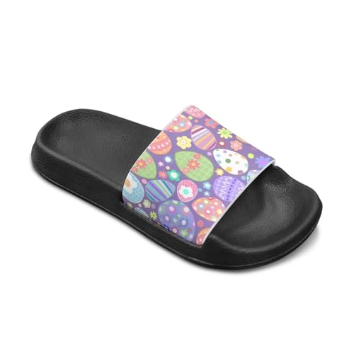 Image of Boy & Girls Slide Sandals Kids Shower Shoes Non Slip Summer Slippers Beach Sandals