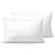 OTOSTAR Outdoor Throw Pillow Inserts - Pack of 2 Water Resistant Cushion Inner Pads for Patio Garden Coffee House Decorative Waterproof Pillow Inserts 12x20 Inch -White