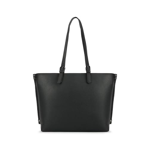 Image of Fastrack Mood Muse Laptop Tote for Women, Faux Leather Handbag With Padded 14-Inch Laptop Compartment, Spacious Interior With Multiple Pockets, Trendy Women's Handbags, Shoulder Bags For Girls