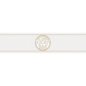A.S. Création Versace Luxurieus Behang Vliesbehang 5.00 m x 0.13 m Goud Wit 935223