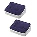 BESPORTBLE 2 UNIDS Pies Inflables Resto Almohada Cojín Reposapiés Apoyo Almohada para Oficina de Viajes Coche Camping Avión de Pie Masaje de Taburete Cojín