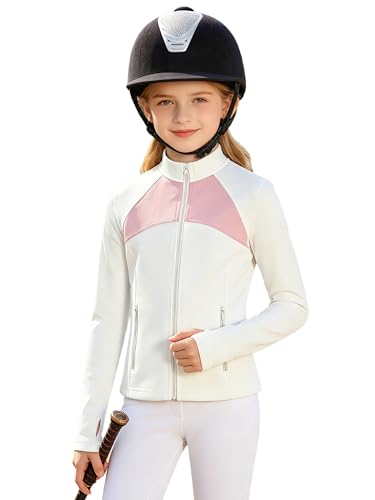 Chemises d'équitation fille et vêtements de sport enfants manches longues pour yoga