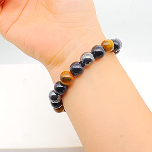 Pulsera de cuentas de piedra natural para hombre miniatura 5