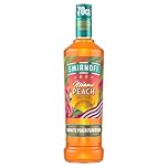 Smirnoff Miami Peach | 35% vol | 70cl | Juicy Peach & Citrus Flavours | Coral-coloured | Perfect for Brunches & BBQs