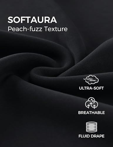 سي ار زد يوجا سويت شيرت سوفت اورا برقبة دائرية ضيقة واكمام طويلة للتمارين الرياضية كاجوال بلوفر بيسيك خريفي اسود مقاس M