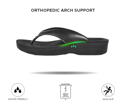 Image of AEROTHOTIC Comfortable Arch Support Flip Flops for Women Orthotic Sandals