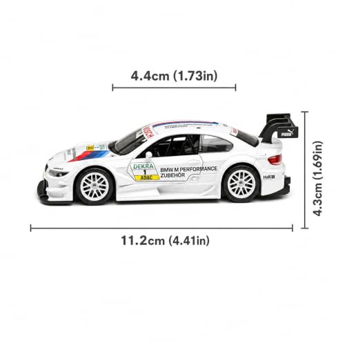 Image of Wizplex MSZ Official Licensed BMW M3 DTM Diecast Model Car (11.5 CM) | 1:43 Scale Metal Toy with Opening Doors | Premium Collectible Replica for Display & Gift| BMW Car Toy Gift