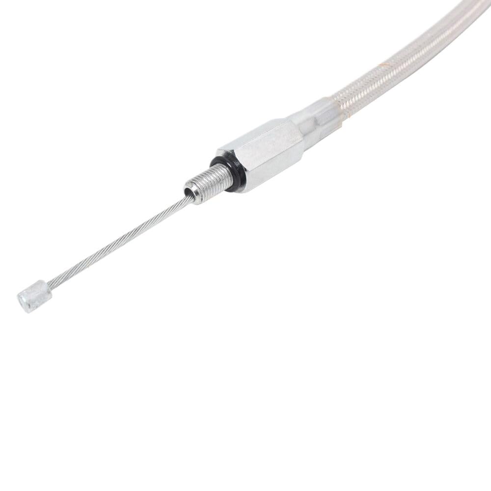 Linka Sprzęgła Pasuje do Sportster 1200 XL1200C XL1200V 160CM/63 "srebrny motocykl pleciony kabel sprzęgła przewód sterowania ręcznego kabli motocyklowych
