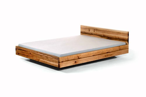 MAZZIVO Pool Hochwertiges Holz Bett schlicht & zeitlos filigran modern edel & elegant - italienisches Design 120 140 160 180 200 Überlänge Eiche Erle Buche Esche Kirschbaum (Erle, 180 x 200 cm) – Bild 5
