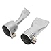2Pcs Welding Gun Flat Nozzle, 20mm Small+40mm Large Tip for Welder Tool Stainless Steel Hot Air Heat Gun