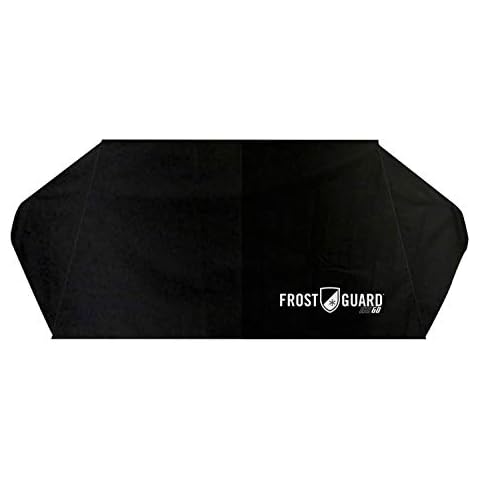 FrostGuard Go - Portable Windshield Snow Cover with Security Panels and Travel Storage Pouch. Protects Essential Viewing Area from Snow, Ice and Frost. Fits Most Cars and Mid-Size SUVs. Cover