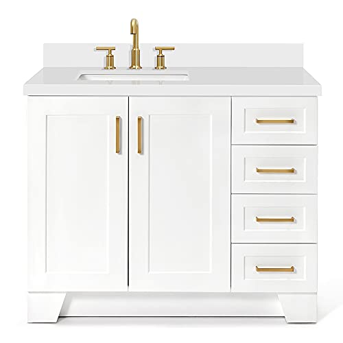 ARIEL Taylor 42 Inch White Vanity
