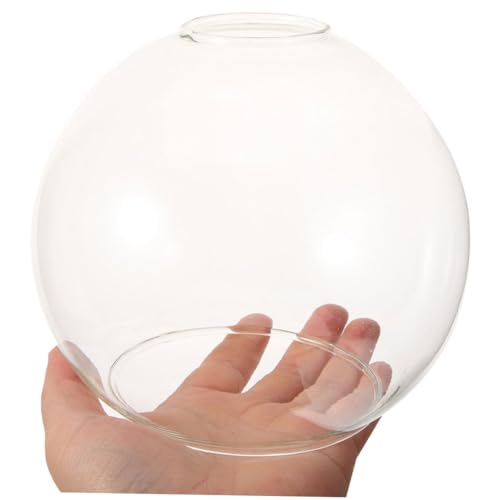 Image of Cabilock Double Hole Globe Glass Lamp Shade Pendant Light Cover Stylish Replacement for Home and Farmhouse Decor Easy Bulb Change