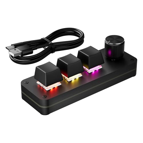 AZMXDVP RGB Backlit Programmable Mechanical Keypad with...