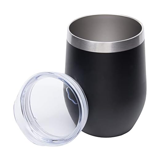 Mimo Style Copo Térmico de Aço Inoxidável Parede Dupla Preto 350ml Com Tampa de Polipropileno Livre de BPA. Ideal para Manter A Temperaturas de Bebidas Quentes e Geladas, Café, Chá, Suco E Água