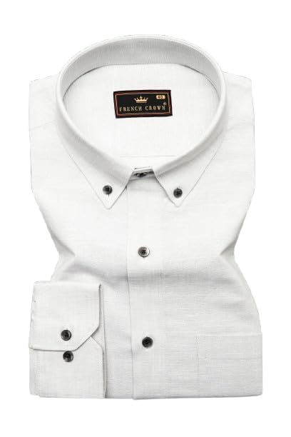 Bon Jour Gray Chambray Button-Down Shirt-image-1