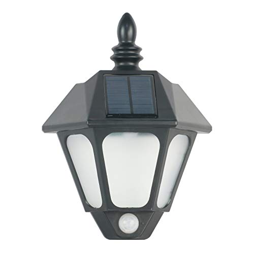 Luces de pared LED con sensor de movimiento, luces de pared exteriores alimentadas por red, luces solares de pared impermeables al aire libre (1 unidad) Cover