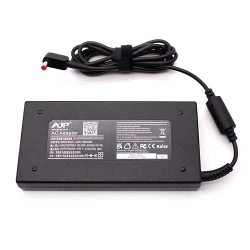 Wikiparts* 180W Ac Adapter Replacement For Acer Predator Helios 300 G3-573 Gaming Laptop Notebook Chargerwith 5.5mm x 1.7mm + UK Power Cord