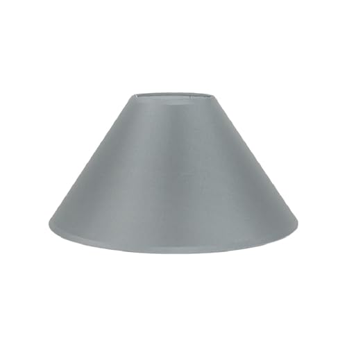 2 Pack 12 Inch Cotton Coolie Lamp Shade Multiple Colors Modern Fabric Light Shade for Table Lamps and Chandelier (Grey) - Image 3