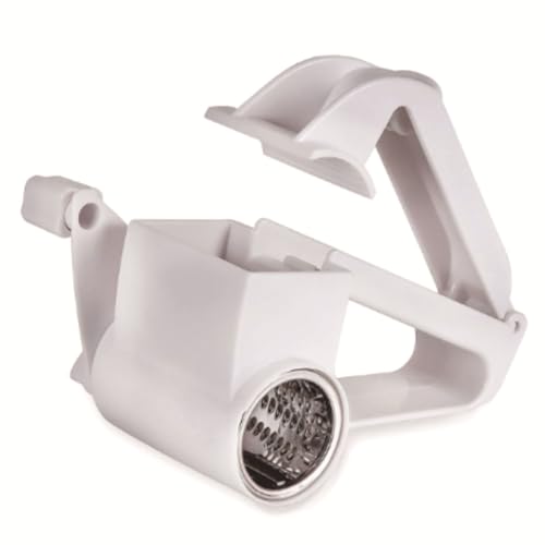 Rotary Cheese Grater, Manual Stainless Steel Food Grater for Cheese, Chocolate, Handheld Shredder for Kitchen and Cooking