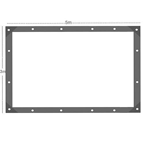 Clear tarpaulin Waterproof heavy duty,with eyelets tarpaulin Cover,Windproof transparent tarpaulin Cover,for plant greenhouses gardens and balconies,with 14 Bungee Balls and 6 M Ropes (3m x 5m) - Image 2