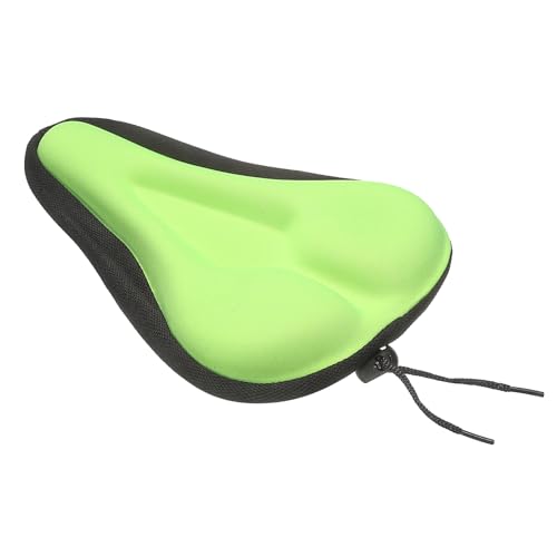 uxcell Bike Seat Cover Bicycle Saddle Cushion with Large Comfortable Silicone Gel Padded Oversized Paddle for Men Women Stationary Bikes, Green
