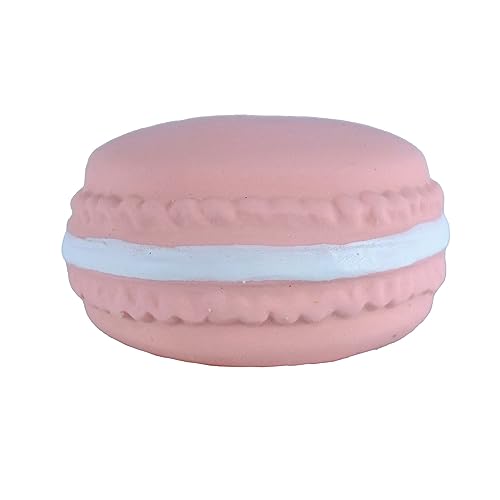 XSDY Giocattolo in Lattice a Forma di Biscotto Macaron Giocattolo per Cani di Taglia Piccola Resistente ai morsi Giocattolo in Lattice