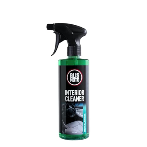 Glismoto Premium All-Surface Car Interior Cleaner - 500ml, Vinyl And Rubber Care, Citrus Scented Interior Cleaning Spray for Dashboard,Seats,Fabric,Leather, Plastics,Fast Acting,pH Balanced Formula
