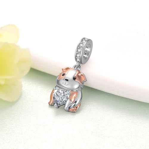 Guinea Pig Gifts 925 Sterling Silver Guinea Pig Charm Cute Animal Jewelry Gifts for Women2