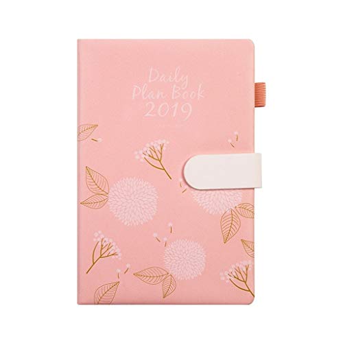 Cuadernos de redacción Versión en inglés Completo de The Leather A5 Plan Book Plan mensual Cuaderno Oficina Estudiante Suministros necesarios Blocs y Cuadernos de Notas Cover