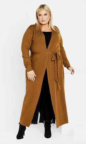 Image of City Chic Plus Size Cardigan - Goldie Longline