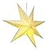 Christmas Star Paper Lantern 7 Pointed Star Paper Lantern with 10 LED Light String Hanging Pendant Lampshade Ornament for Weddings Holiday Birthday Home Decor 19.7 Inch(Classic,White)