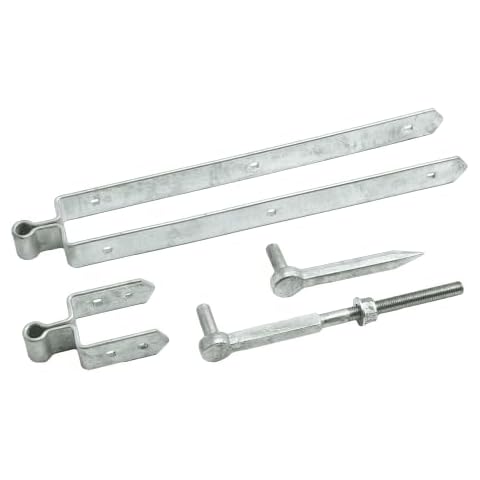 Eliza Tinsley 24-inch Galvanised Field Gate Hinge Set Cover
