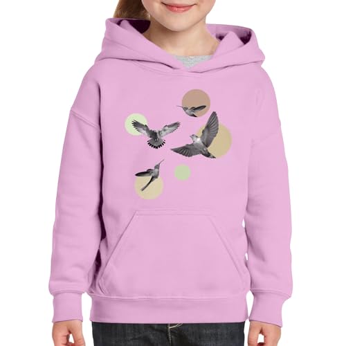 Sweat à capuche enfant surréalisme oiseau haut de gamme - 3