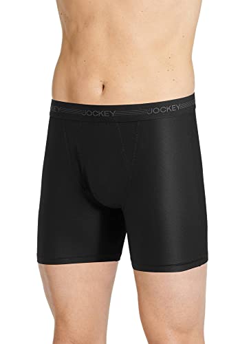 Jockey Men's Underwear Ultimate Freedom 8" Long Leg Boxer Brief - 2 Pack3