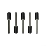 5 x Gummi-Schleifdorne für die Verwendung mit Drehwerkzeugen, ideal für Holzbearbeitung und Fiberglas-Veredelung (6,35 mm)