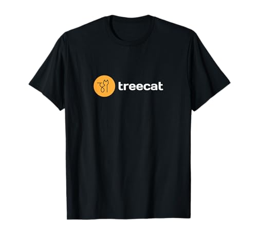 Treecat Small Favicon - White Lettering - 90% Wow Factor Tee T-Shirt