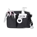 【シンプルデザイン×使いやすさを追求】ナースポーチ ウエストポーチ 看護師 仕事用 (ブラック)