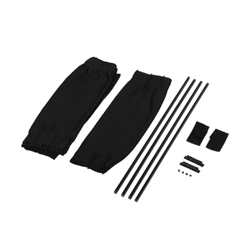 Pare-soleil voiture pliable noir 50x39cm | Lot de 2 rideaux de fenêtre