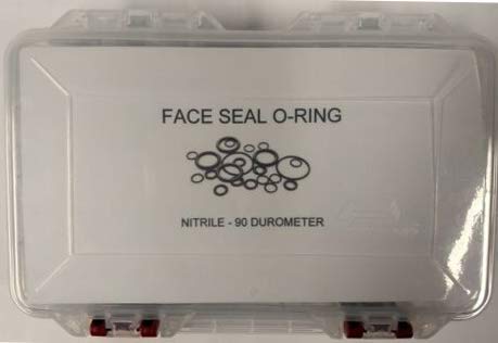 Hydraulic Face Seal Flat Face ORFS O-Ring Kit w/Case. 200PCS 90 Durometer