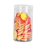 Aosekaa 100 Pieces Learning Counters Two Color Counters for Math Practice Bingo Chips Math Counters for Kids for Game Classroom, Red Yellow