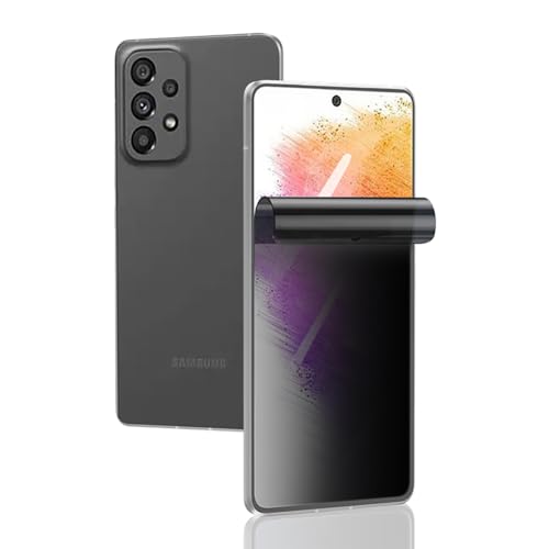 (2Piezas) QYOUTH Protector de privacidad de pantalla para Samsung Galaxy A71/A72/A73-5G/A82/A91/F55/C55/M51/M52-5G/M53/M62, Película de TPU cobertura complet mica hidrogel