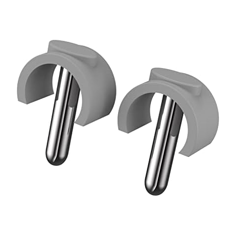 1-Pair Replacement Clips Locking for Assembly Toilet Safety Rails (Light Grey) Cover