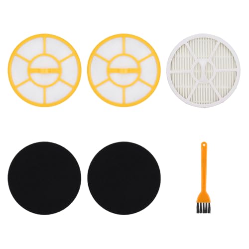 Filtros de repuesto compatibles con aspiradoras Kärcher VC3 1.198-125.0, 2.863-238.0 - Juego de filtros accesorios con 1 filtro HEPA, 2 filtros para depósito de polvo, 2 espumas especiales y cepillo