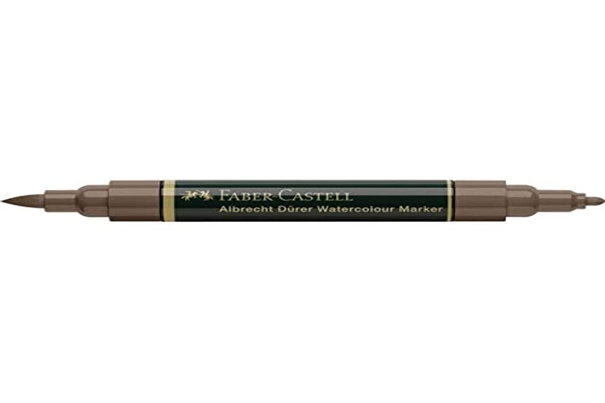 Faber-Castell Art & Graphic Albrecht Dürer Watercolour Marker, Dark Sepia, Single Watercolour Marker, for Art, Craft, Drawing, Sketching, Home, School, University, Colouring