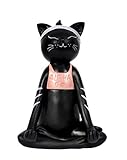 Cell Phone Holder, Alpha Go Yoga Black Cat Smartphone Stand, Dock, Cradle, Compatible with iPhone, All Android Smartphone Charging, Desktop Accessories Pal