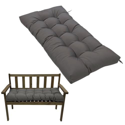 Coussin de banc de jardin imperméable 130 x 50 cm pour assise extérieure